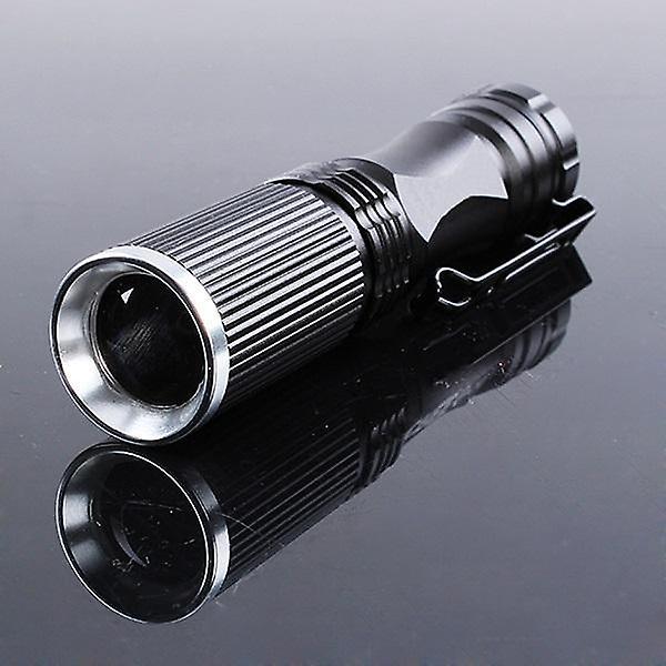 For 3pcs Meco XPE-Q5 600Lumen 7W Zoomable LED Flashlight Black For 1xAA 1.2V WS33133