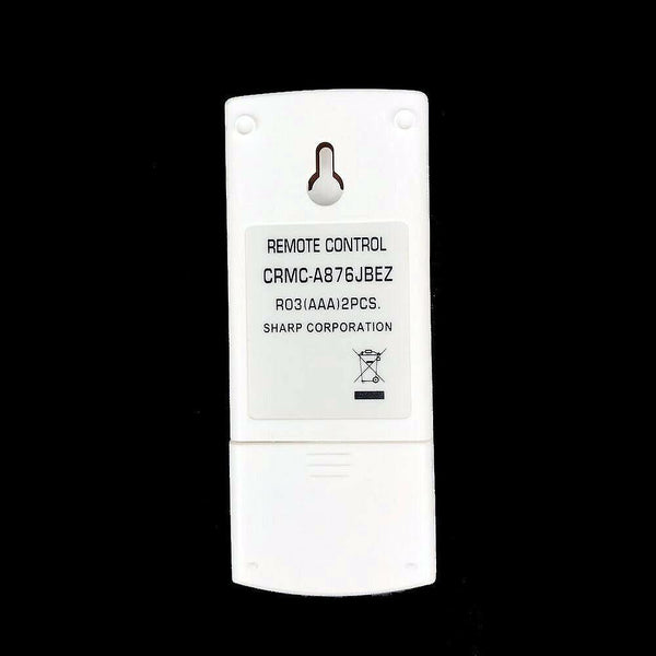 Replacement remote control for CRMC-A876JBEZ Sharp A/C AC Air Conditioner CRMCA876JBEZ