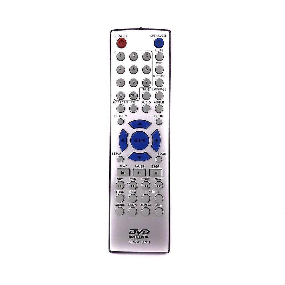 Replacement remote control for RC11 DVD VCR Video Player Silver