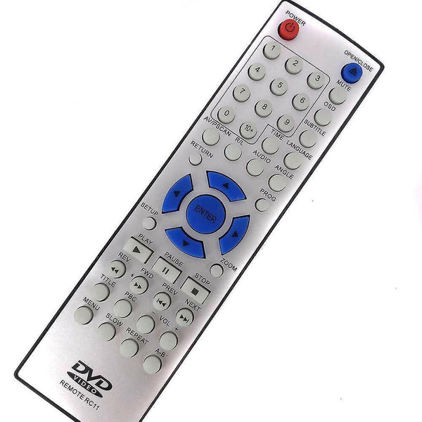 Replacement remote control for RC11 DVD VCR Video Player Silver