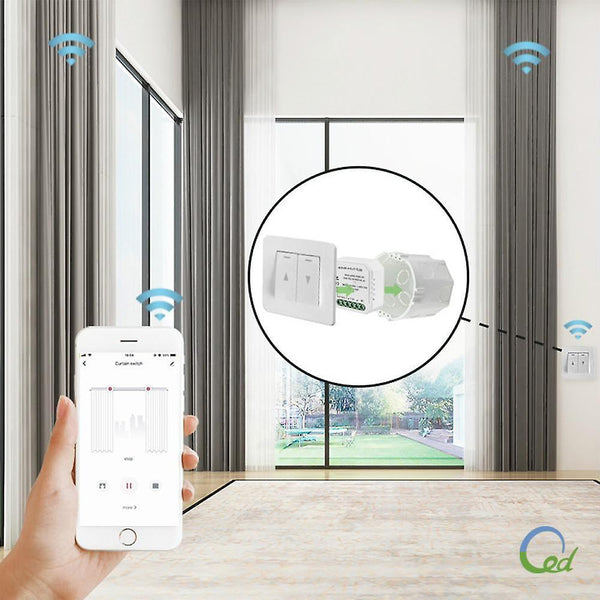 WiFi Smart Curtain Switch Module Roller Blinds Shutter Motor Smart Life Tuya APP Remote Control WorkWS33794