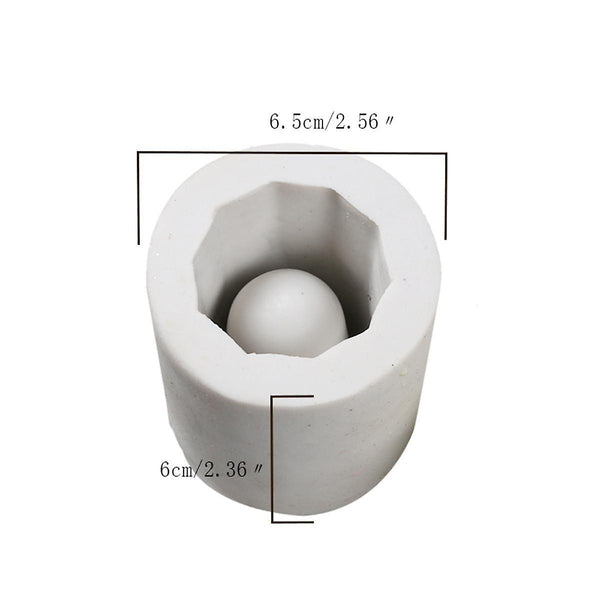 6.56CM DIY Handmade Silicone Concrete Mold Succulent Plant Flower Pot Cement Vase MouldWS34069