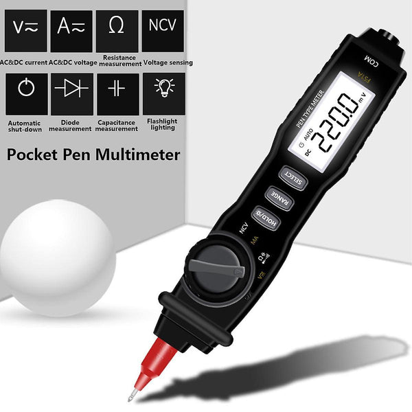 True RMS 6000 Counts Digital Display Portable Pocket Pen Multimeter Multifunctional Digital DisplayWS34149