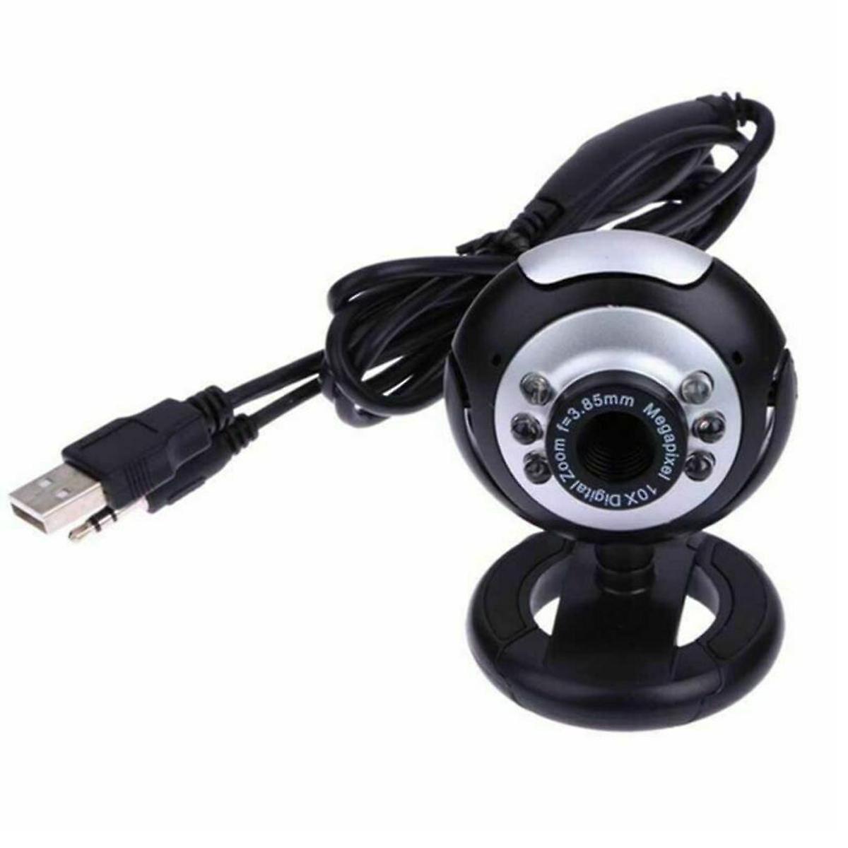 720P USB Computer Video Camera 6 LED Lights 30W Webcast Webcam Video Conference Camera Built-WS34553