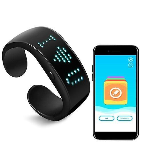 For LED Bluetooth APP Control Slap Bracelet LED Display Bracelet WS34616