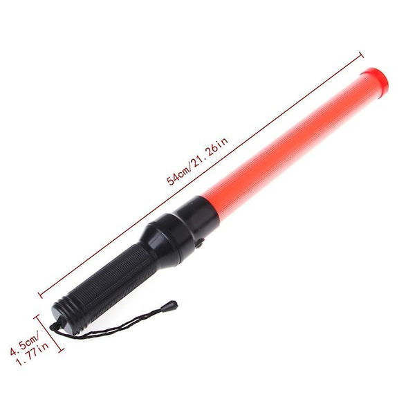 For U21 6pcs LEDs 2 Modes Red Light Portable Indicator Light Work Light Baton Traffic Flashlight WS35683