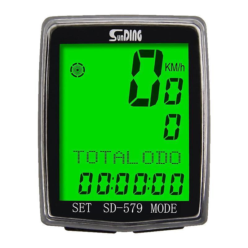 For SUNDING SD-579 Wireless Bike Computer Multifunction Backlight Bicycle Speedometer Odometer Sensor WS35931