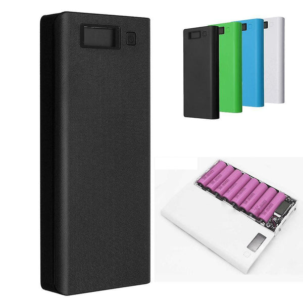 30000mAh DIY Portable Charger Charge Dual USB Battery Power Bank Case 8x18650WS36043