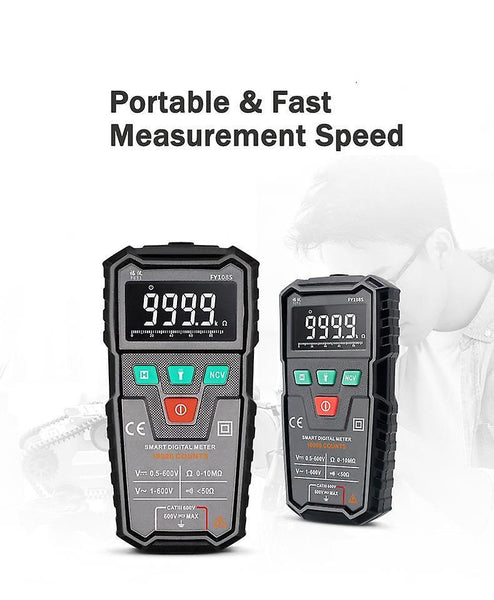 For FUYI FY108S Intelligent Automatic Mini Digital Multimeter 9999 Counts High Precision Electrician Hou WS36054