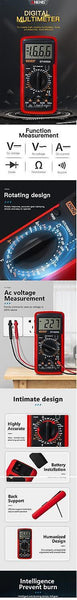 For ANENG DT9205A Digital Multimeter Profesional Transistor Tester Backlight esr Meter WS36389