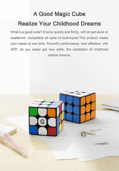 Giiker M3 Magnetic Cube 3x3x3 Vivid Color Square Magic Cube Puzzle Science Education Toy Gift from xWS36468