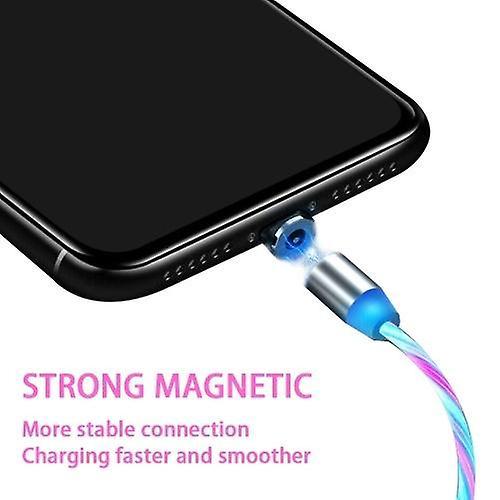 For 2M Magnetic Charging Cable Fast Charge Mobile Phone Charging Cable-Lightning 3 in 1 WS36816