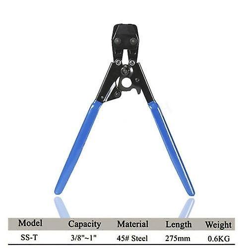 For PEX Cinch Crimp Crimper Crimping Tool for Hose Clamps Sizes from 3/8'' to 1'' WS37256