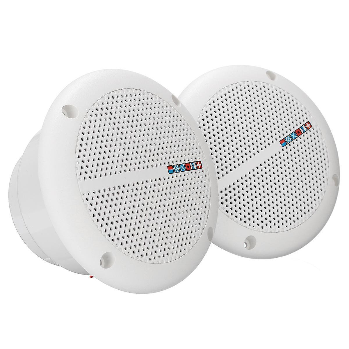 For 1 Pair Waterproof Marine Boat Ceiling Speakers Kitchen Bathroom Water Resistant WS37262