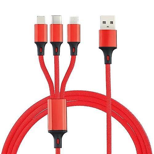 For 3 IN 1 USB Cable For Mobile Phone Fast Power Cable Power Cord Power Wire WS36501