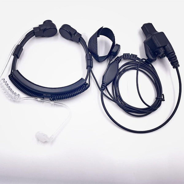 For Adjustable Throat Mic Earphone Microphone Suitable for Motorola HT1000 XTS5000 / 2500/1500 / GP900MT WS37309