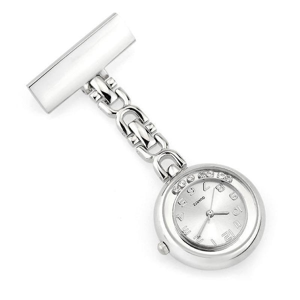 Casual Crystal Vintage Pocket Watch Stainless Steel Medical womens Nurse