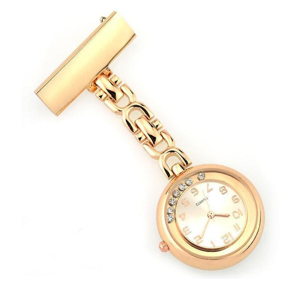 Casual Crystal Vintage Pocket Watch Stainless Steel Medical womens Nurse