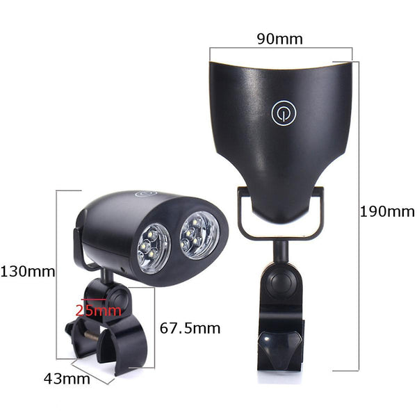 10 LED BBQ Grill Barbecue Sensor Light Outdoor Waterproof Handle Mount Clip Camp Lamp DC 4.5VWS37994