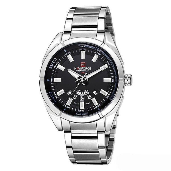 Casual NAVIFORCE 9038 Waterproof Calendar Men Wrist Watch Full Steel Clock Quartz