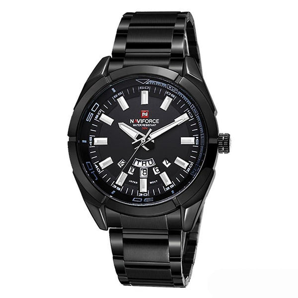 Casual NAVIFORCE 9038 Waterproof Calendar Men Wrist Watch Full Steel Clock Quartz