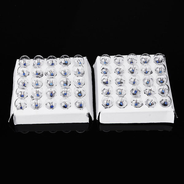 50Pcs/Box 2.5V Miniature Mini Light Bulb Lamp Screw Bulb Physical Experiment Model Student TeachingWS38546