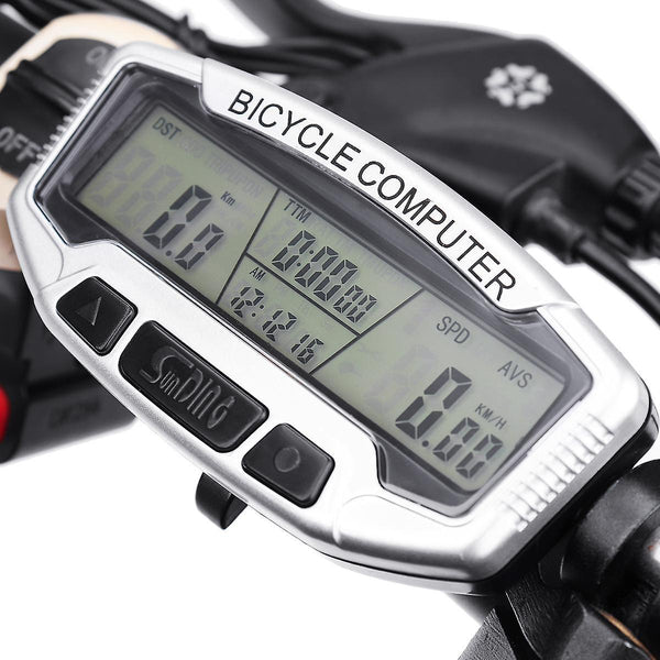 For Sunding Waterproof LCD Bicycle Cycling Bike Computer Odometer Speedometer Backlight WS38605