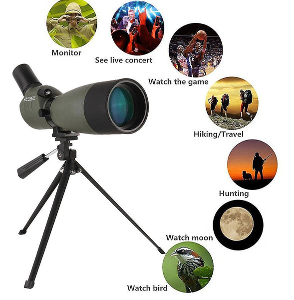 25-75x70 Outdoor Zoom Monocular HD Optic Bird Spotting Telescope With Tripod Phone HolderWS39361