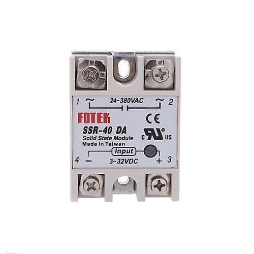 24V-380V 40A SSR-40 DA Solid State Relay Module for PID Temperature Controller 3-32V DC To ACWS39520