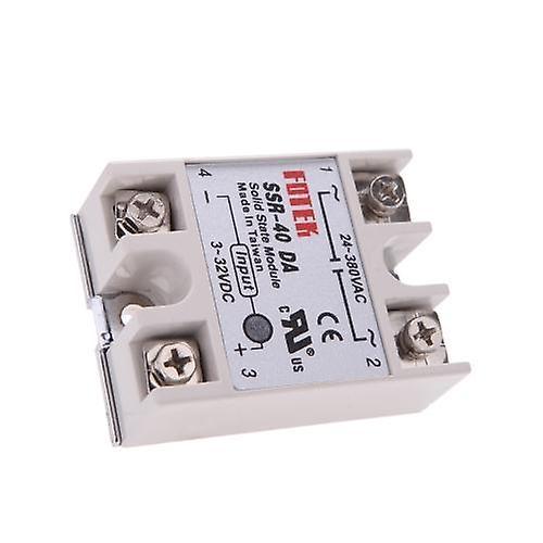 24V-380V 40A SSR-40 DA Solid State Relay Module for PID Temperature Controller 3-32V DC To ACWS39520