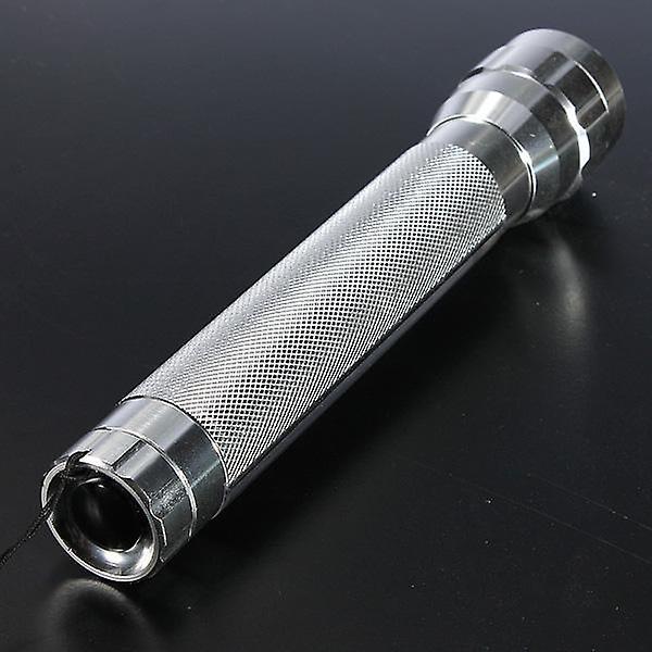 7 LED Solar Power Energy Portable LED Flashlight SilverWS39668