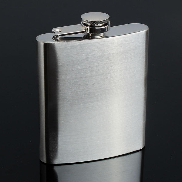 7oz Stainless Liquor flagon Retro Rum Whiskey Alcohol Pocket Flask with FunnelWS40082