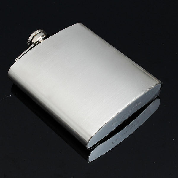 7oz Stainless Liquor flagon Retro Rum Whiskey Alcohol Pocket Flask with FunnelWS40082