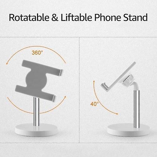 For Aluminum Alloy Phone Stand for Desk / Bed Compatible with Cellphone and Tablet Smaller than 10 Inch WS40305