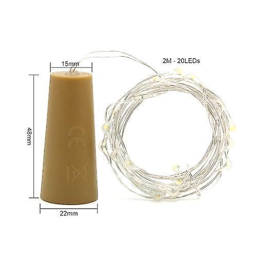 2m 20 LED Mini Bottle Stopper Lamp String BarWS40472