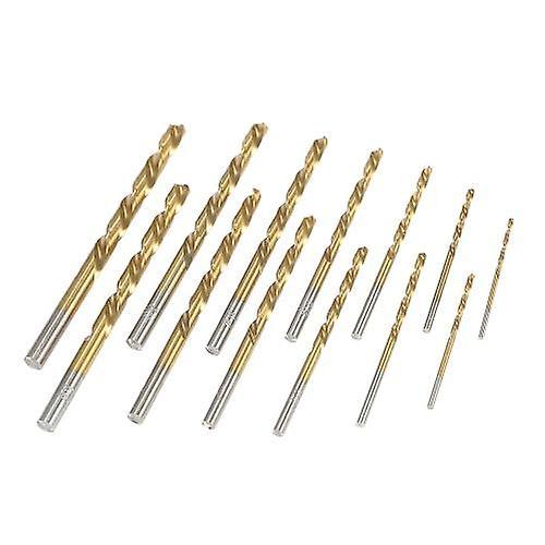 For 13pcs Left Handed Drill Bit Set M2 HSS with Titanium Nitride Coating (1/16 WS40813