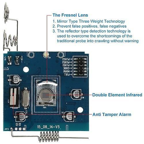 433MHZ Wireless 25KG Pet Immune Motion PIR Sensor Infrared Detector For Alarm Security SystemWS40934