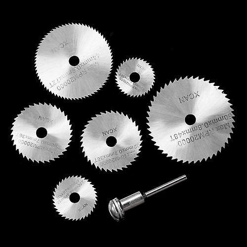 7pcs HSS Circular Saw Blades Rotary Cutting Tools Kit Set with 1/8WS41172