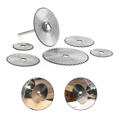 7pcs HSS Circular Saw Blades Rotary Cutting Tools Kit Set with 1/8WS41172