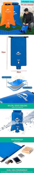 For Naturehike Portable Nylon Inflatable Bag Waterproof Dry Sack Pouch For Air Mattresses Sleeping Mat P WS41315