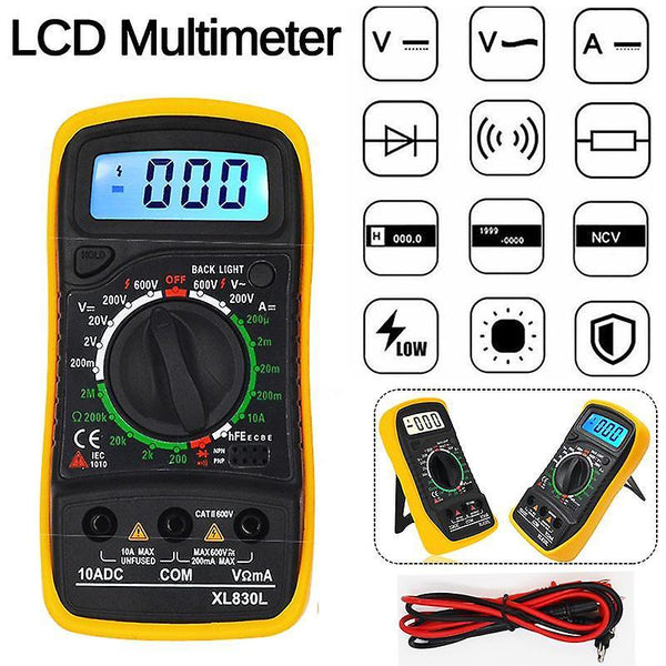 For Digital Multimeter Xl830l Portable High Precision Digital Display Universal Strap With Backlight Ele WS41435