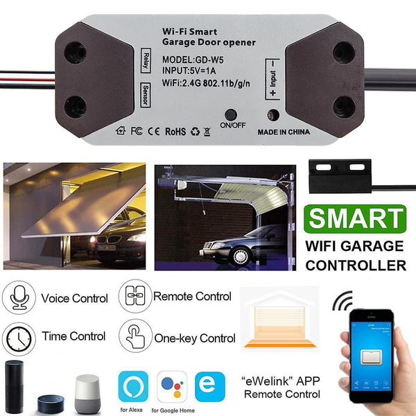 Smart WiFi Switch Garage Door Remote Opener Controller for Alexa Google AmazonWS41439