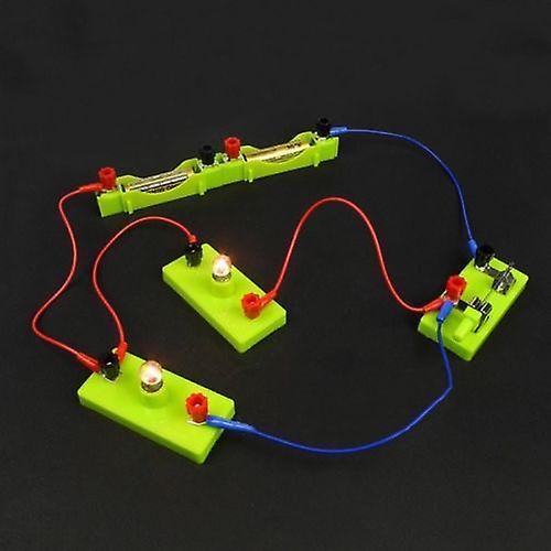 Electric Circuit Kit Bulb Switch Conductive Line Kid School Educational Science Toy DIY MontessoriWS41464