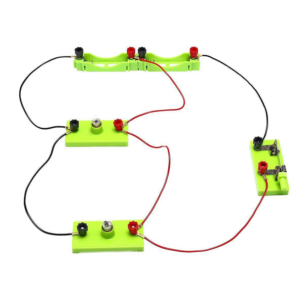 Electric Circuit Kit Bulb Switch Conductive Line Kid School Educational Science Toy DIY MontessoriWS41464