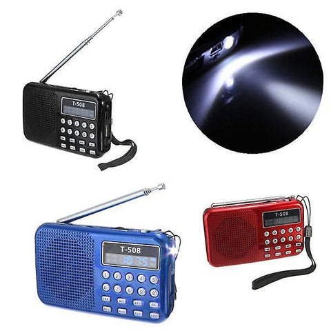 For T508 LED Stereo FM Radio Speaker USB TF Card MP3 Music Player WS41530