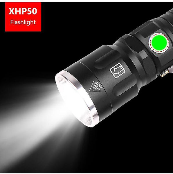 XANES 09-P50 XHP 50 5Modes Telescopic Zoomable USB Rechargeable LED Flashlight 18650/26650 LED TorchWS41593