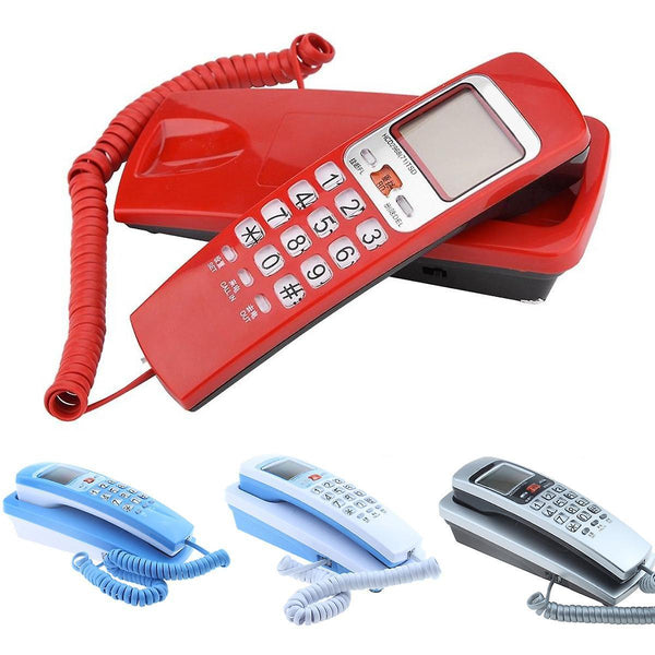 For Mini Wall Telephone Dual Caller ID DTMF/FSK Home Office Hotel Incoming Memories Caller ID Call Back WS41890