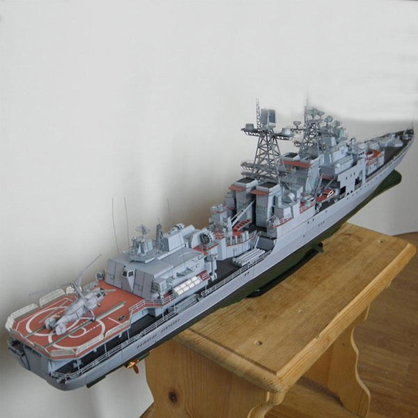 1:200 High Simulation Missile Destroyer Battleship Model DIY Education Building ToysWS42036