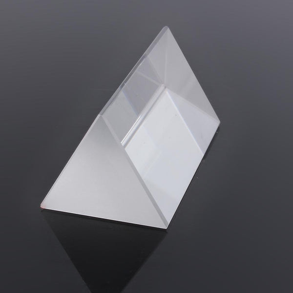 5cm Optical Glass Crystal Triple Triangular Prism Photography Physics Teaching Light SpectrumWS42039