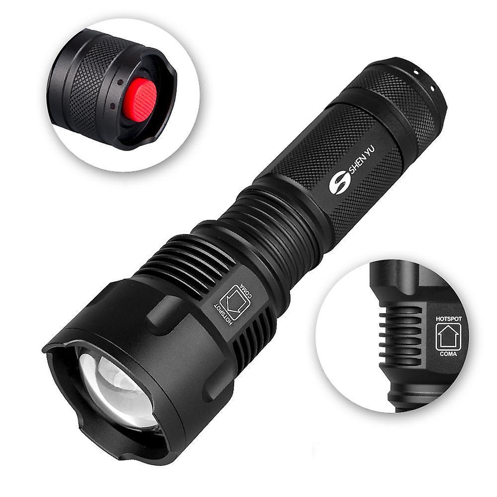 For SHENYU YF1007 26650/AA Battery Zoom Flashlight 2000 Lumens 3 Modes Waterproof Torch Light Camping Hu WS42299